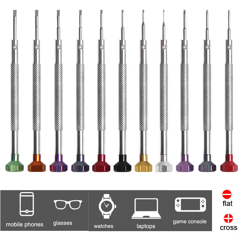 Electronics Repair Company - Legering Roestvrij Stalen Schroevendraaier 0.6mm-2.0mm Horloge