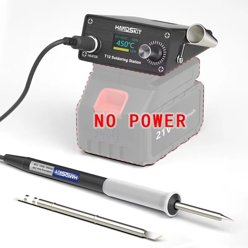 Electronics Repair Company - T12 digitaal soldeerstation met LCD-temperatuurregeling -