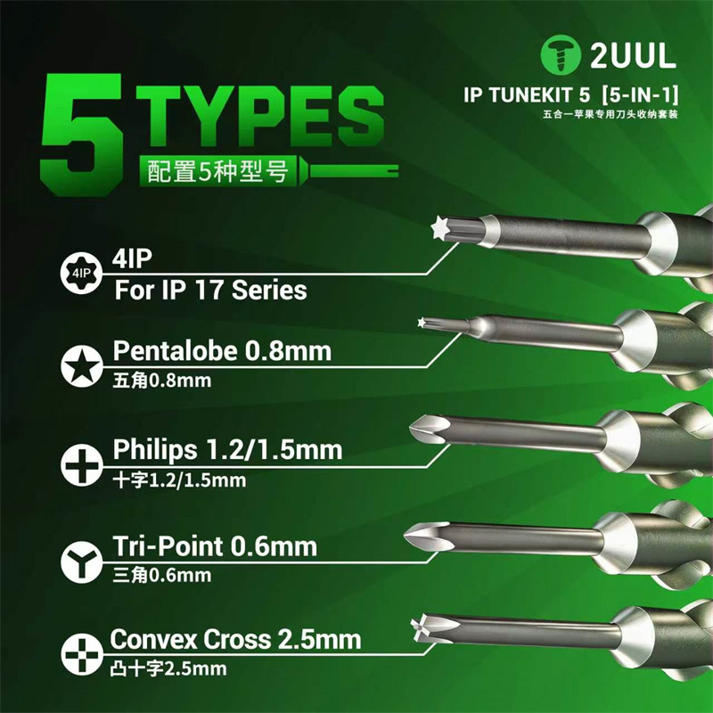 2UUL SD25 IP TUNEKIT 5 Schroev - Pentalobe Screwdriver Set recensie en prijs