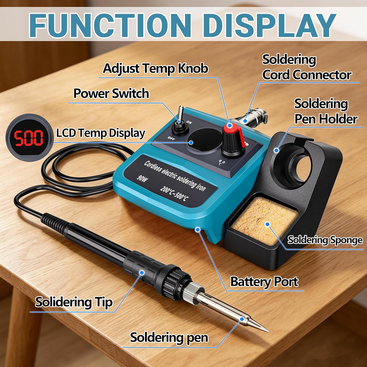 90W LED digitale draadloze sol - Electronics Repair Kit recensie en prijs